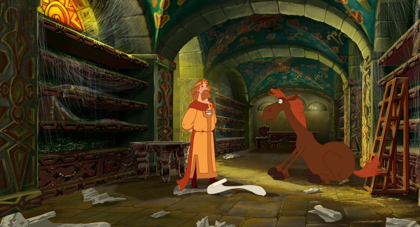 Кадр из мультфильма Три богатыря и Шамаханская царица