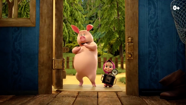 Кадр из мультфильма Маша и Медведь: Скажите «Ой!»