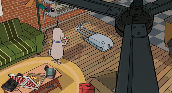 Кадр из мультфильма Мечты робота